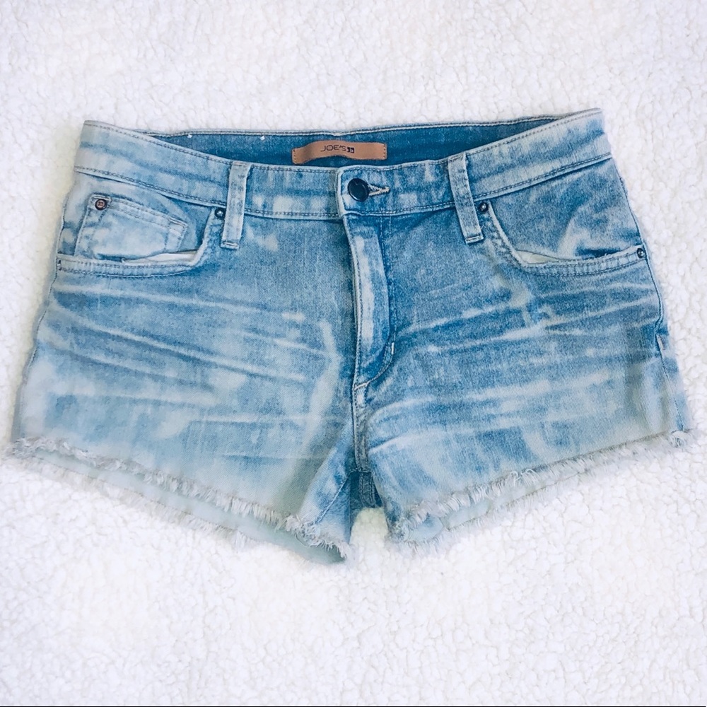 Joe’s Jeans cut off frayed hem denim jean shorts